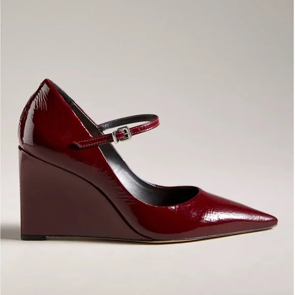 Maeve The Sibley Mary Jane Wedge Heels NWOB size 37/6.5 - Picture 5 of 10